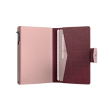 Pasjeshouder Plus Croco Bordeaux