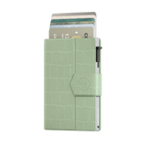 Pasjeshouder Plus Croco Mintgroen