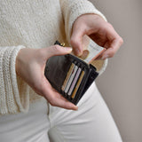 Mini Wallet Lite Croco Zwart