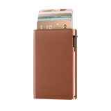 Pasjeshouder Slim Cognac