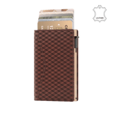 Pasjeshouder Slim Cube Bruin