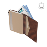 Pasjeshouder Slim Cube Bruin