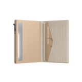 Porte-cartes Slim Ripple Écru