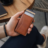 Pasjeshouder Slim Cognac