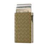 Pasjeshouder Slim Woven Groen